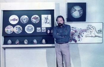 Stand from exhibition  1985  Leningrad